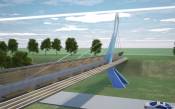 Пешеходный мост для респ. Адыгея. Предложение выполнено в рамках программы по восстановлению дорожной сети респ. Адыгея после наводнения 2002 года