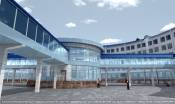 Facade design for Federal multidisciplinary medical center for 270 beds in Beslan, RNO-Alania, Russia